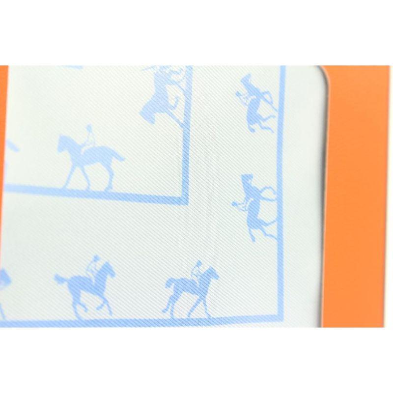 HERMES Caregean cashmere silk Horse Club HORSE CLUB Large scarf Horse Accessories 23SS blue