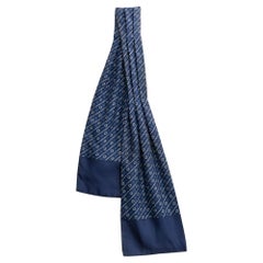 Pañuelo de seda azul Hermes Ascot