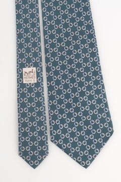 Hermès Blue Silk Tie
