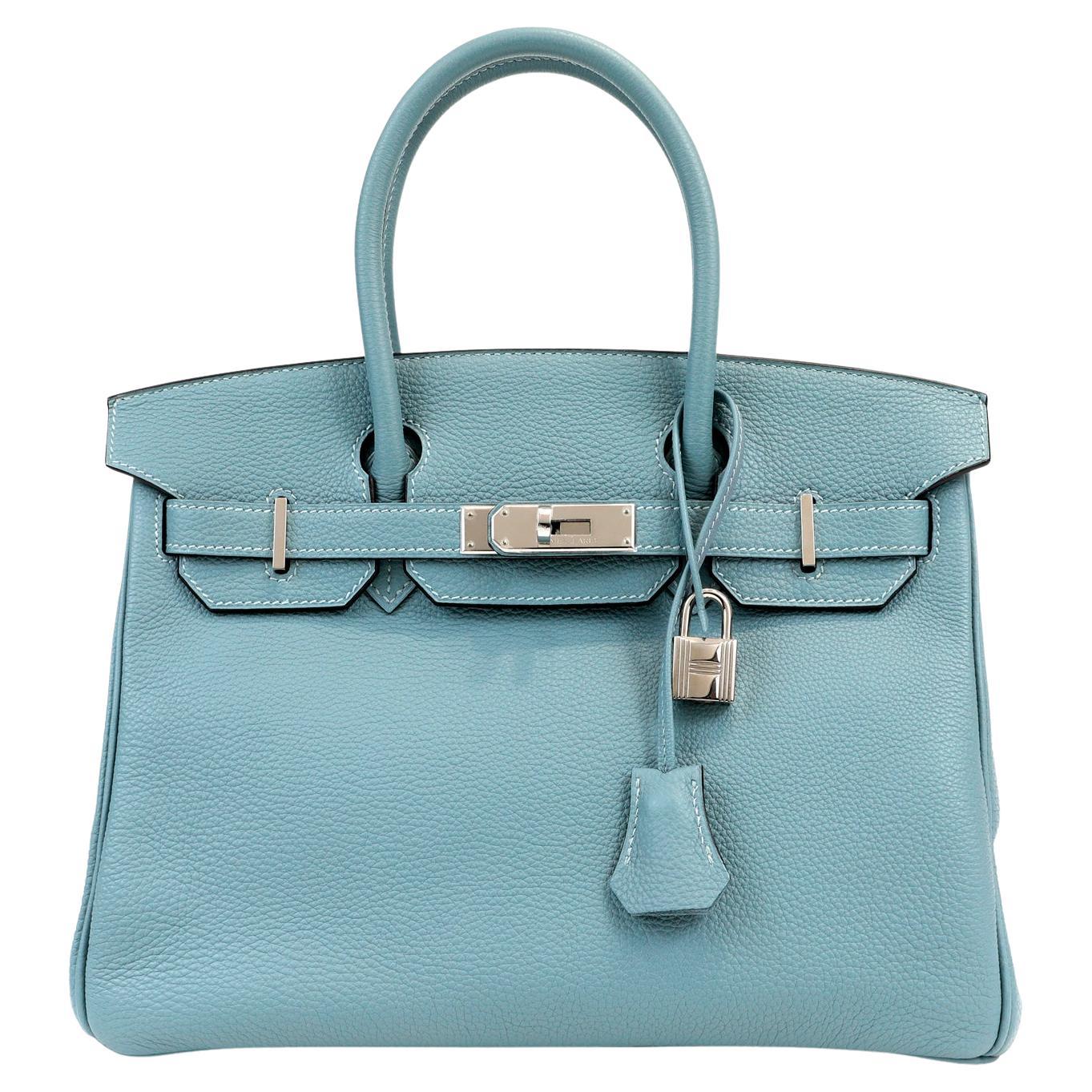 Hermès Blue Sky Togo 30 cm Birkin Bag
