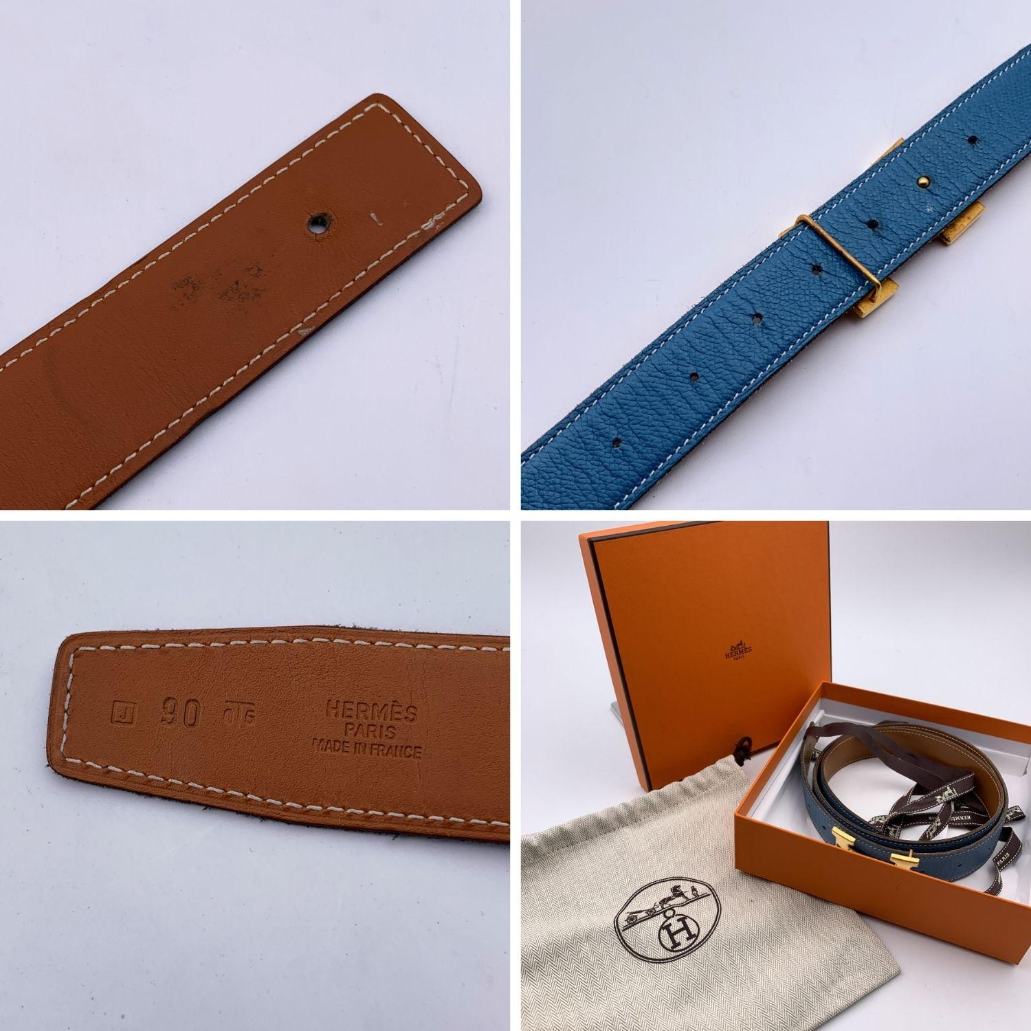 hermes blue belt
