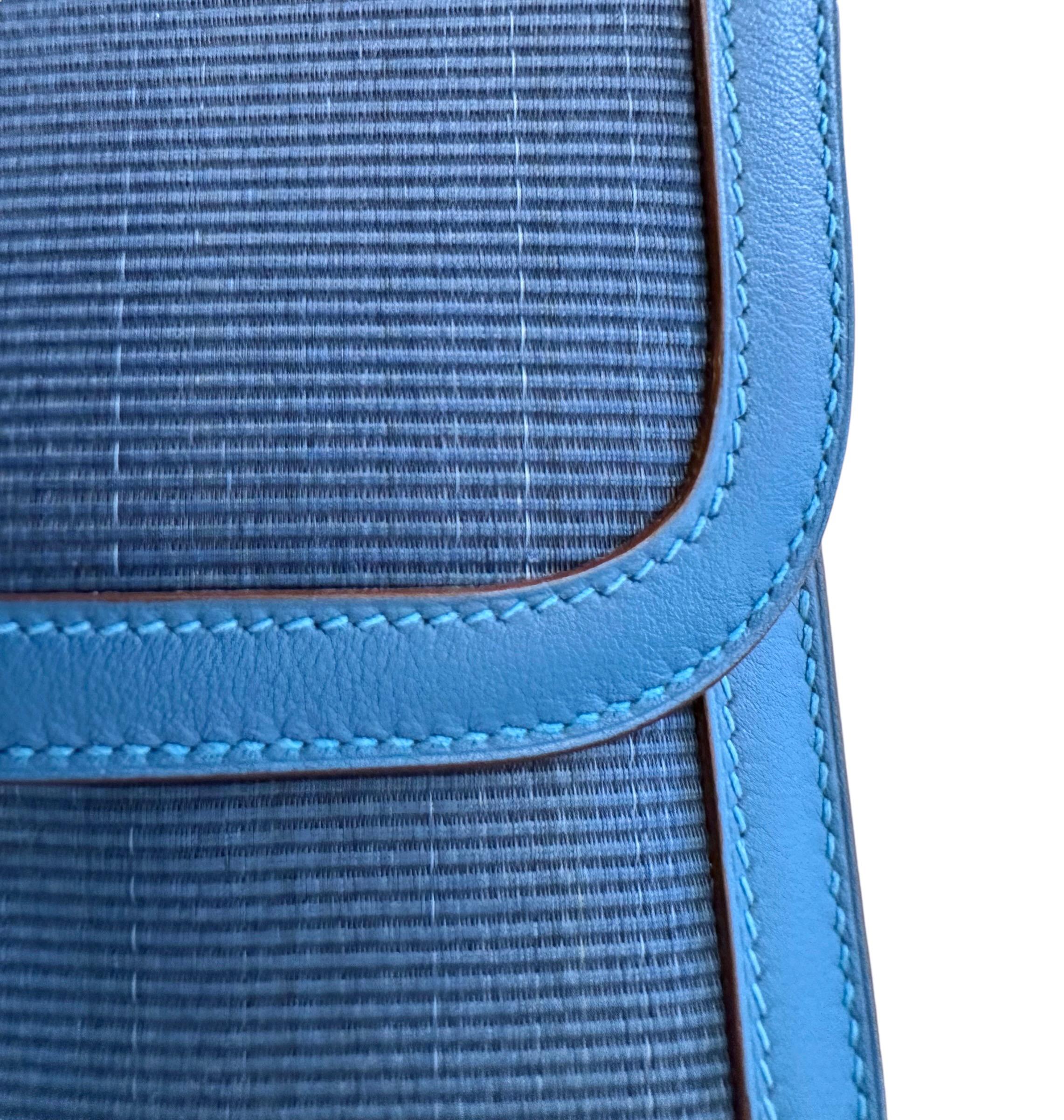 Hermès Blue Thalassa Crinoline and Blue Mykonos Limited Edition Constance 23 Bag 9