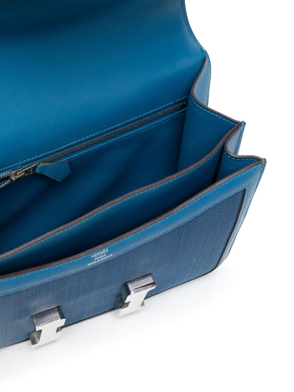 Blu Hermès Crinolina Thalassa blu e Borsa Constance 23 blu Mykonos in edizione limitata
