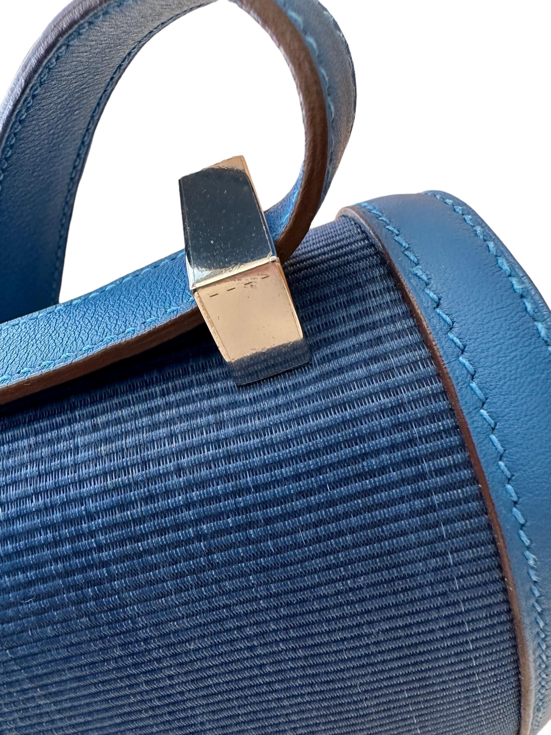 Hermès Blue Thalassa Crinoline and Blue Mykonos Limited Edition Constance 23 Bag 4