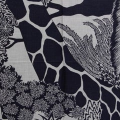 Hermes blue THE THREE GRACES 140 Scarf silk cashmere Gris Chine Caban