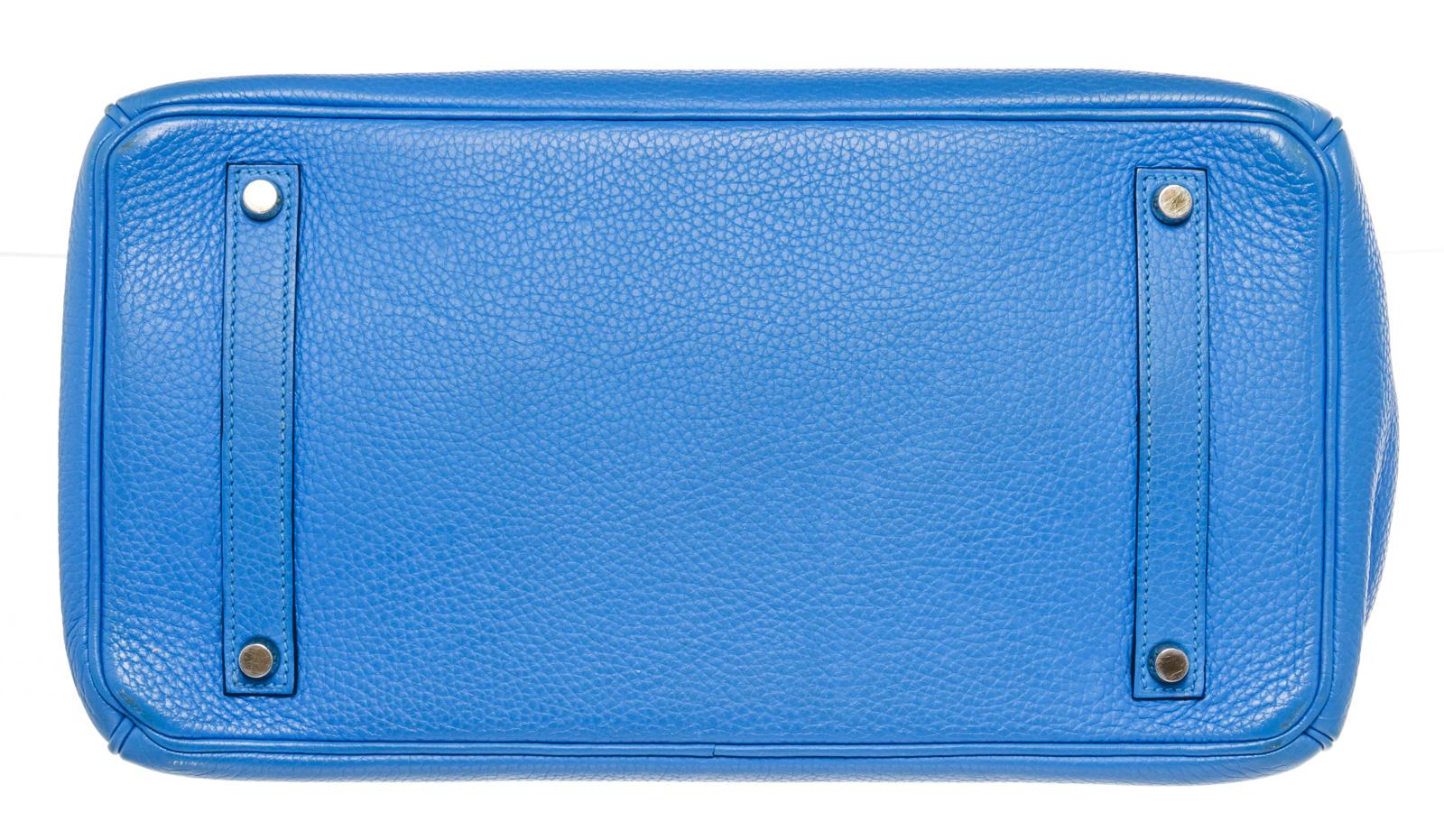 Hermes Blue Toge Leather Birkin 35cm Shoulder Bag 2