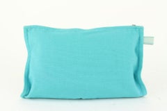 Hermès Blue Toiletry Pouch Cosmetic Clutch 922her83