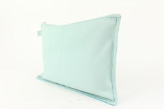 Hermès Blue Toiletry Pouch GM Cosmetic Clutch 922her84