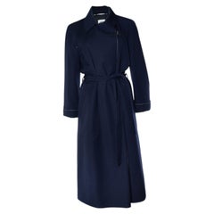 Hermes, blue wool trench coat