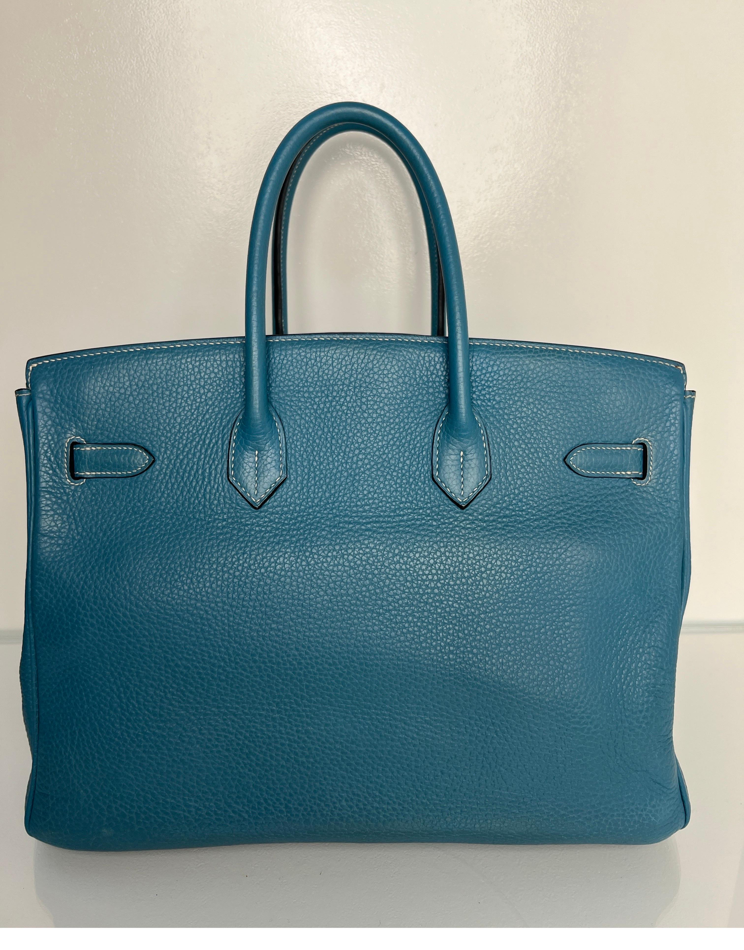 Hermes Blue Jean Birkin 35 Bag 2
