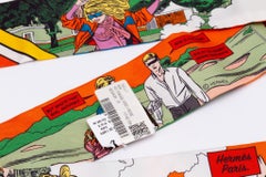 Hermès BN Comic Print Twilly