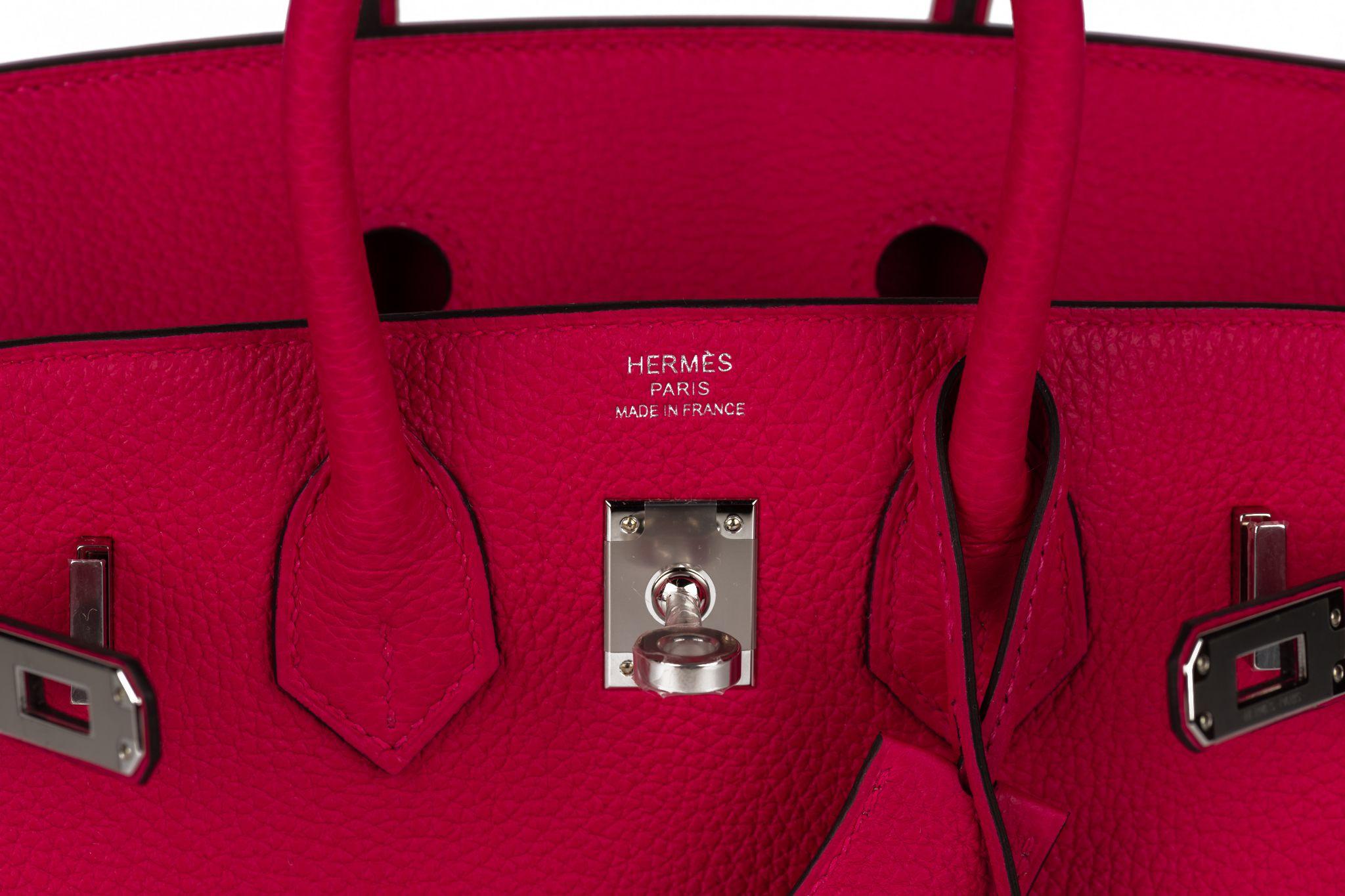 Hermès BNIB Birkin 25 Rose Mexico For Sale 2