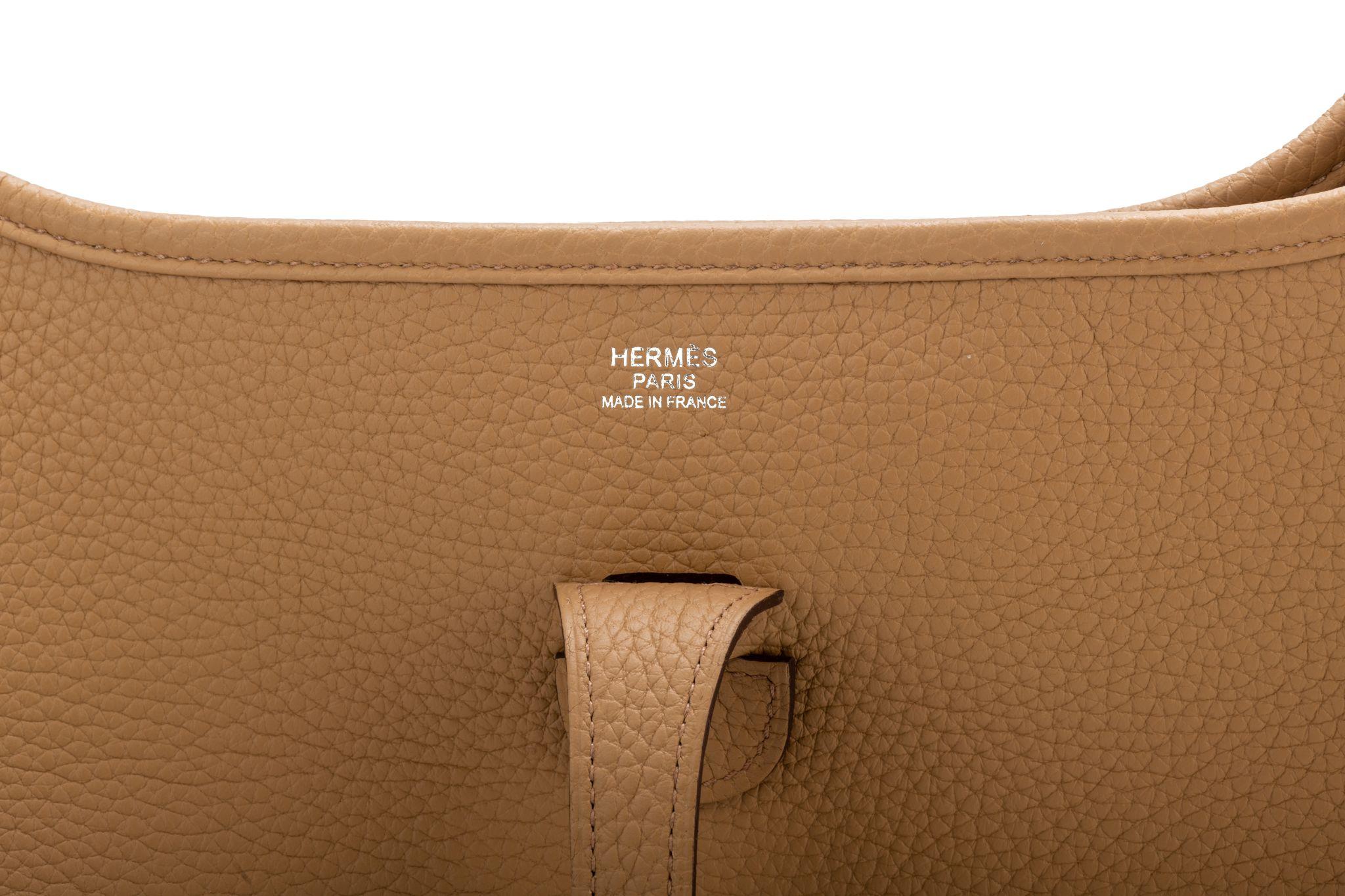 Hermes BNIB Biscuit Evelyne PM Clemence 1