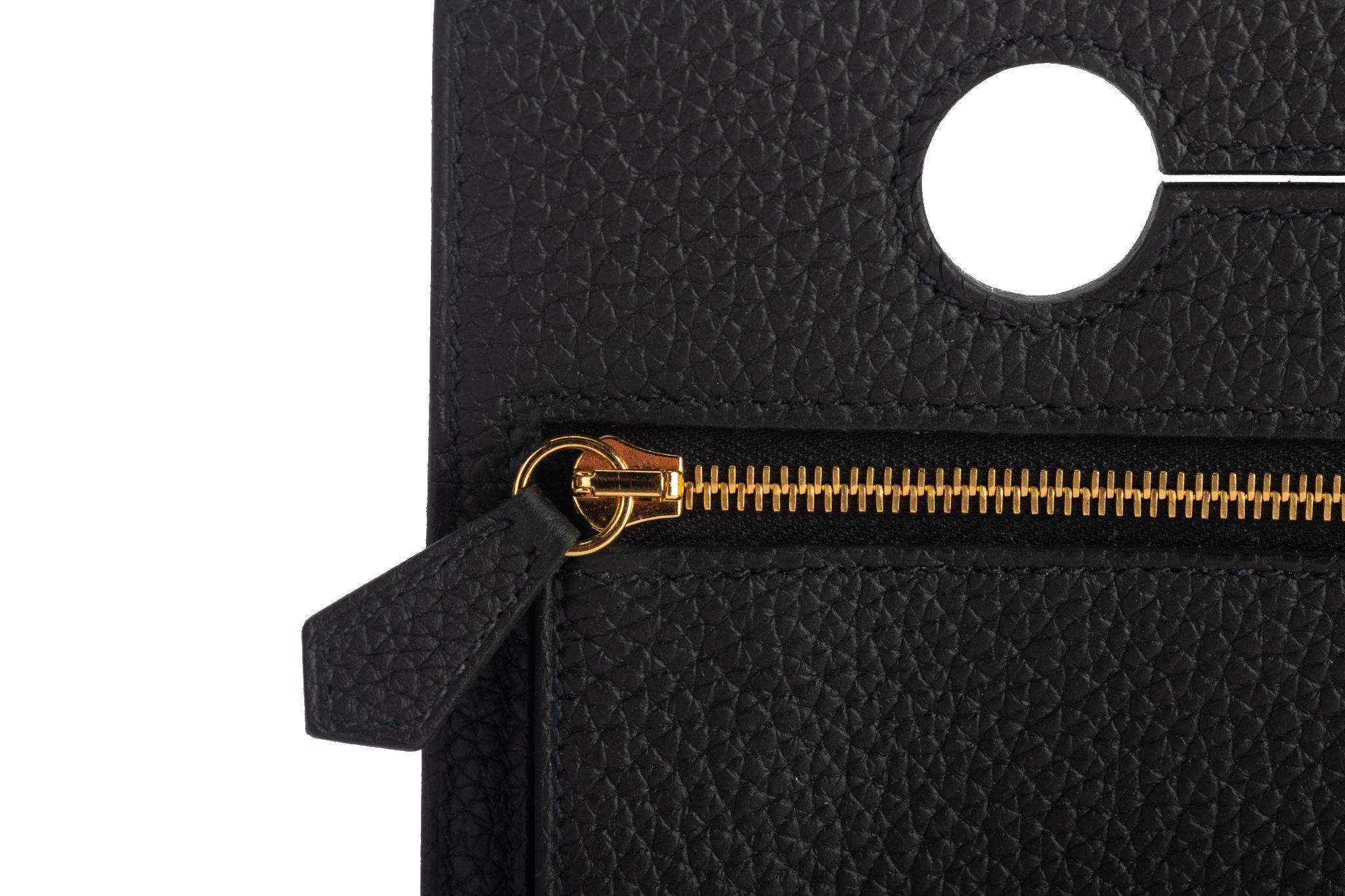 Hermes BNIB Black Togo Backpocket In New Condition For Sale In West Hollywood, CA