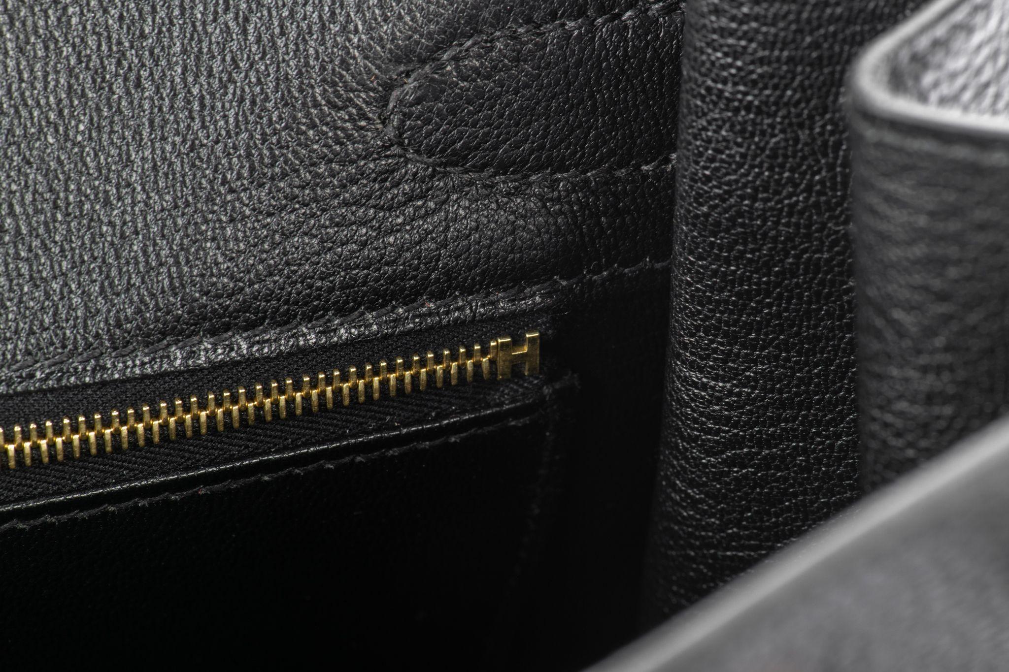 Hermes BNIB Black Togo Gold Birkin 30 For Sale 9