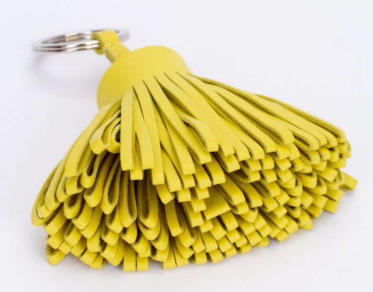 Hermès BNIB Lime Carmen Keychain For Sale at 1stDibs