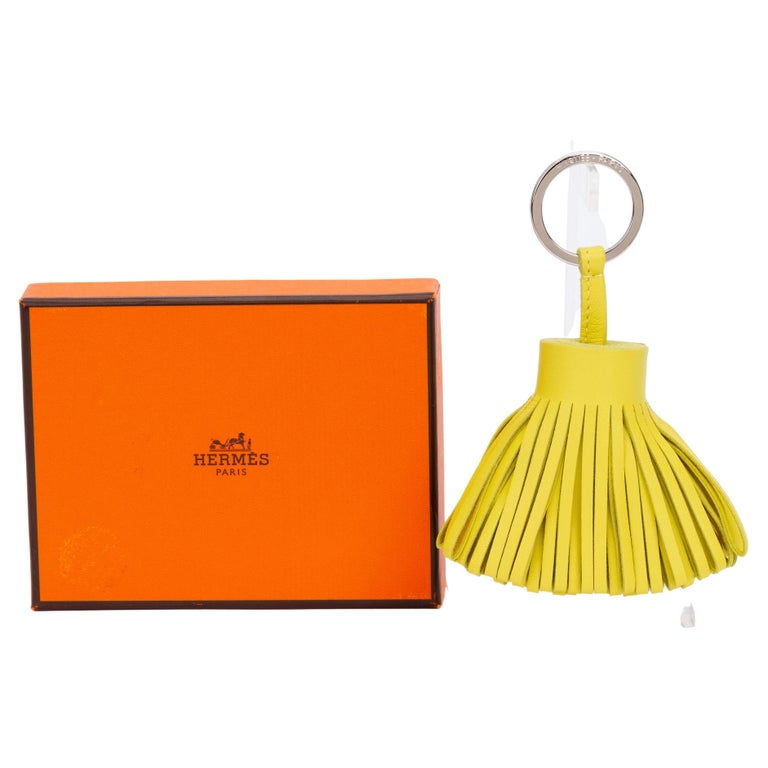 Hermès BNIB Lime Carmen Keychain For Sale at 1stDibs