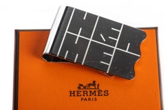 Pince à billets Hermès en palladium, neuve dans son emballage d'origine