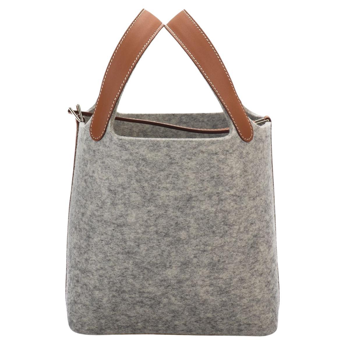 Hermès BNIb Picotin 18 Feutre Gris Oro in vendita