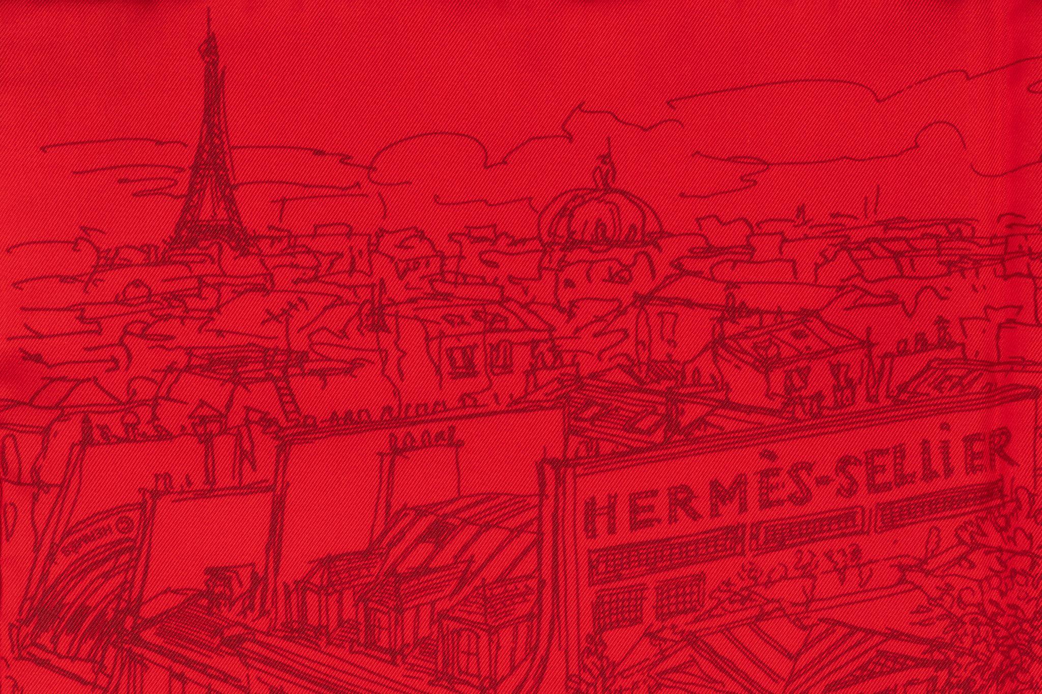 Women's Hermès BNIB Red Rue Foubourg Gavroche For Sale