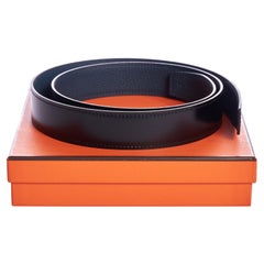 Hermès BNIB Correa de piel reversible 32m