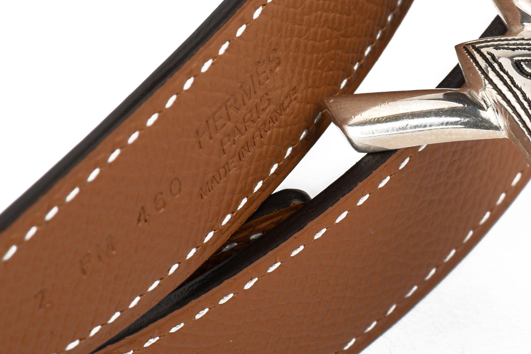 Hermès BNIB Reversible Tuareg Thin Belt In New Condition For Sale In West Hollywood, CA