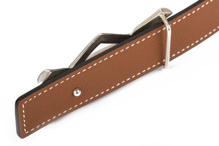 Hermès BNIB Reversible Tuareg Thin Belt For Sale at 1stDibs display picture 3