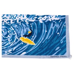 Used Hermès BNIB Surf & Wave Beach Towel