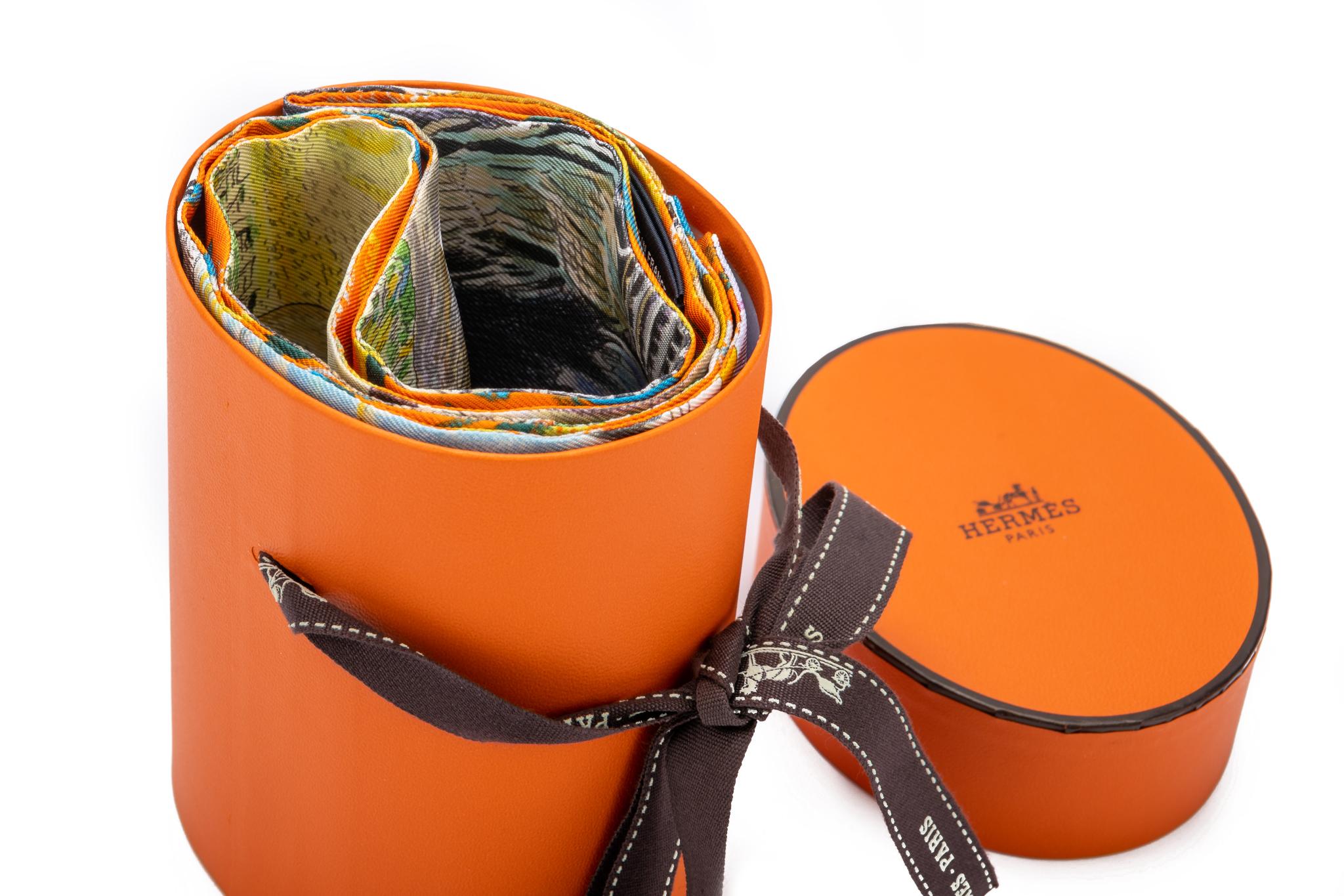 Orange Hermes BNIB Texas Wildlife Ascot Oliver For Sale