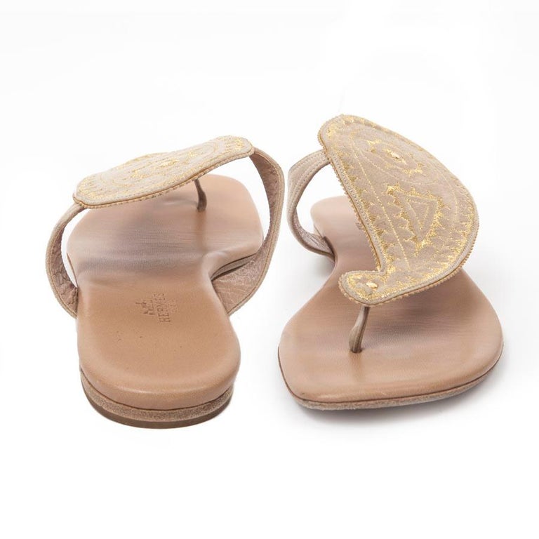 HERMES Boheme Flip Flops Shoes at 1stDibs hermes flip flops