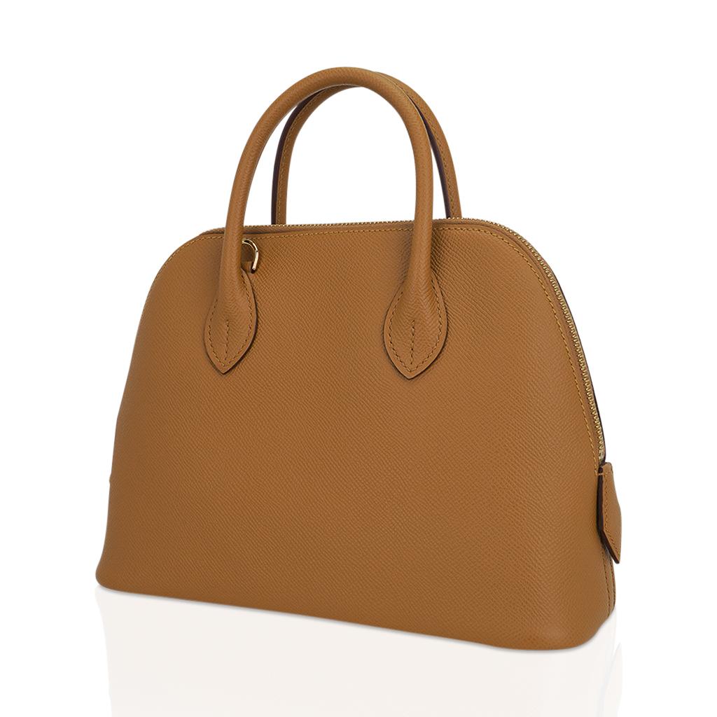 25 Sesame Tasche von Hermès Bolide mit Goldbeschlägen aus Epsomleder Damen