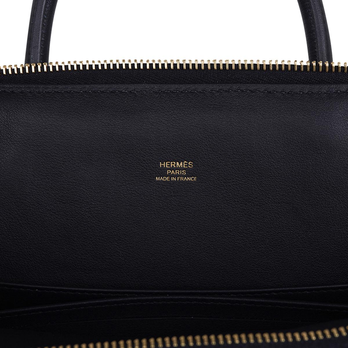 Hermes Bolide 1923 Bag Black Taurillon Novillo Leather Gold Hardware 6