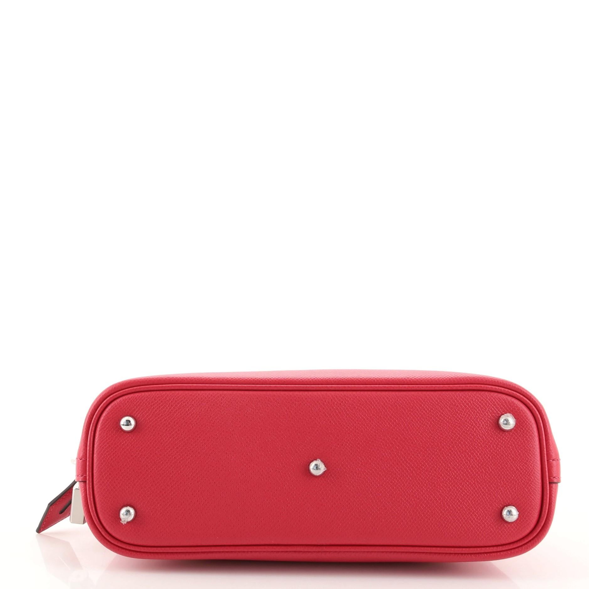 Red Hermes Bolide 1923 Bag Epsom 25
