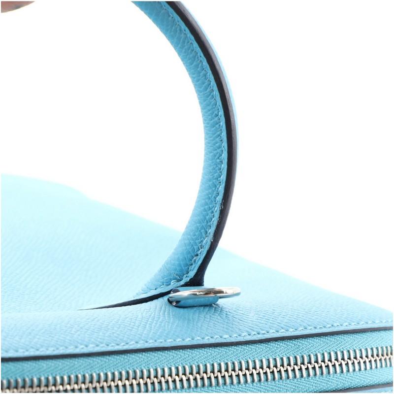 Blue Hermes Bolide 1923 Bag Epsom 30