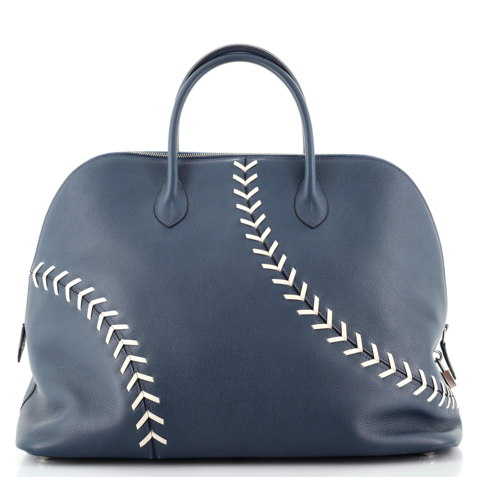 Gray Hermes Bolide 1923 Baseball Bag Evercolor 45