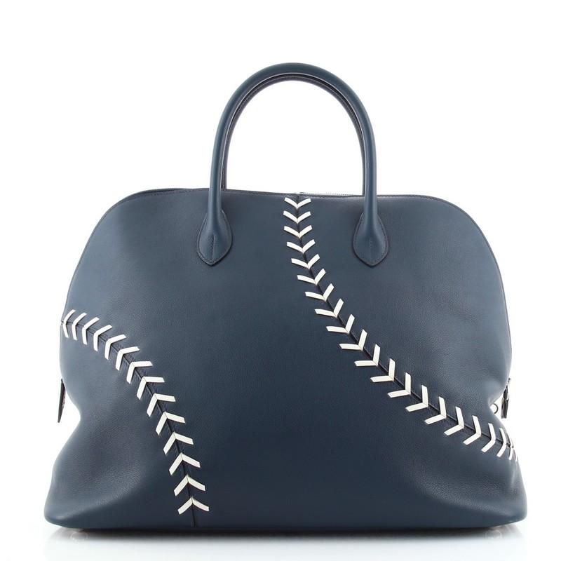 Gray Hermes Bolide 1923 Baseball Bag Evercolor 45