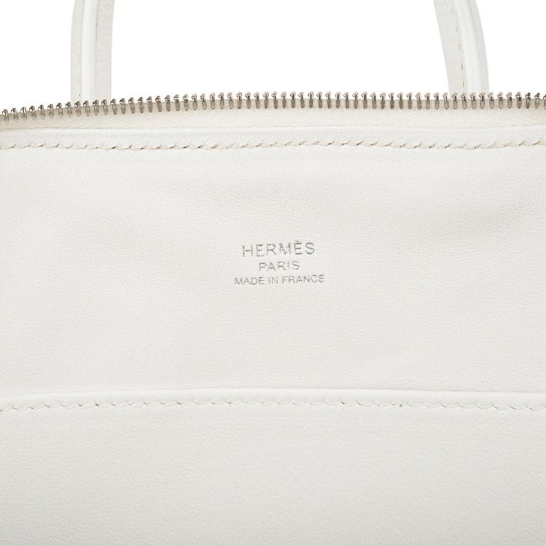 Hermes Mini Bolide 1923 Bag Mauve Sylvestre Chevre Leather Palladium H –  Mightychic