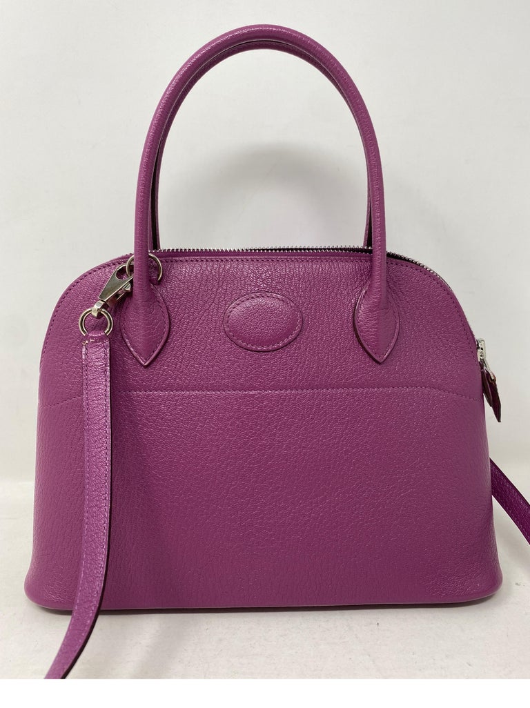 Hermes Bolide 27 Purple Bag at 1stDibs