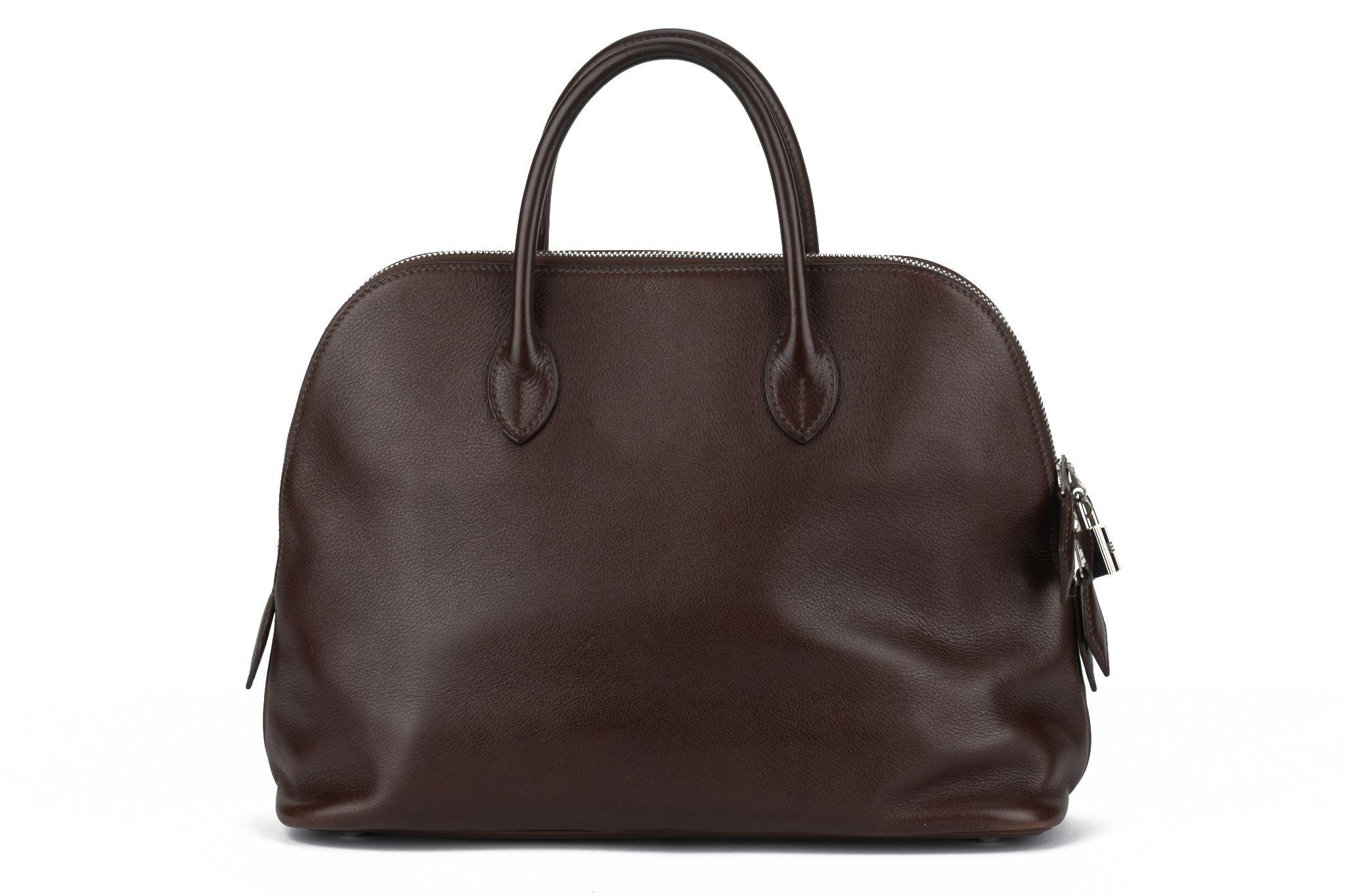 Women's or Men's Hermès Bolide 31 Cacao Swift Palladium