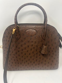 Hermes Bolide 31 Ostrich Leather Bag