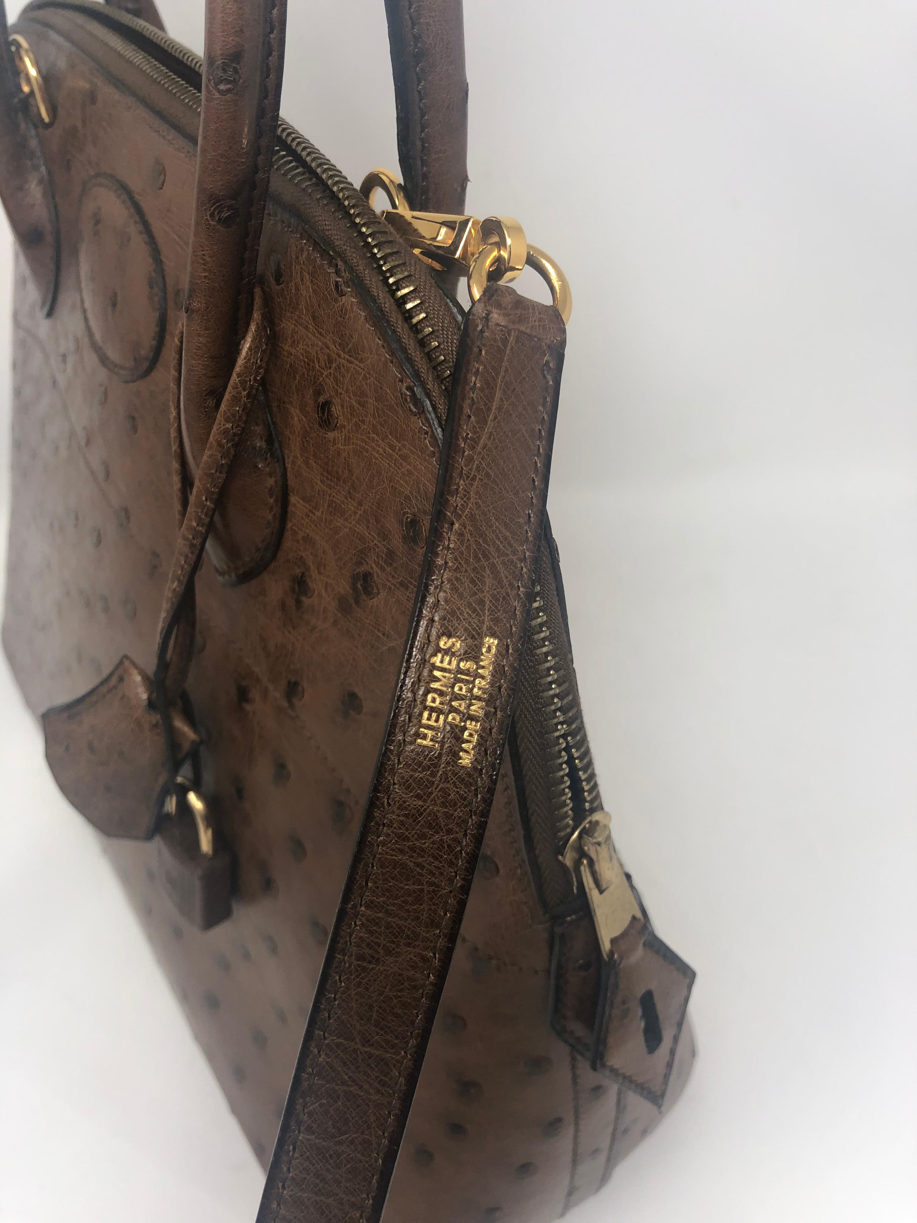 Hermes Bolide 31 Ostrich Leather Bag at 1stDibs