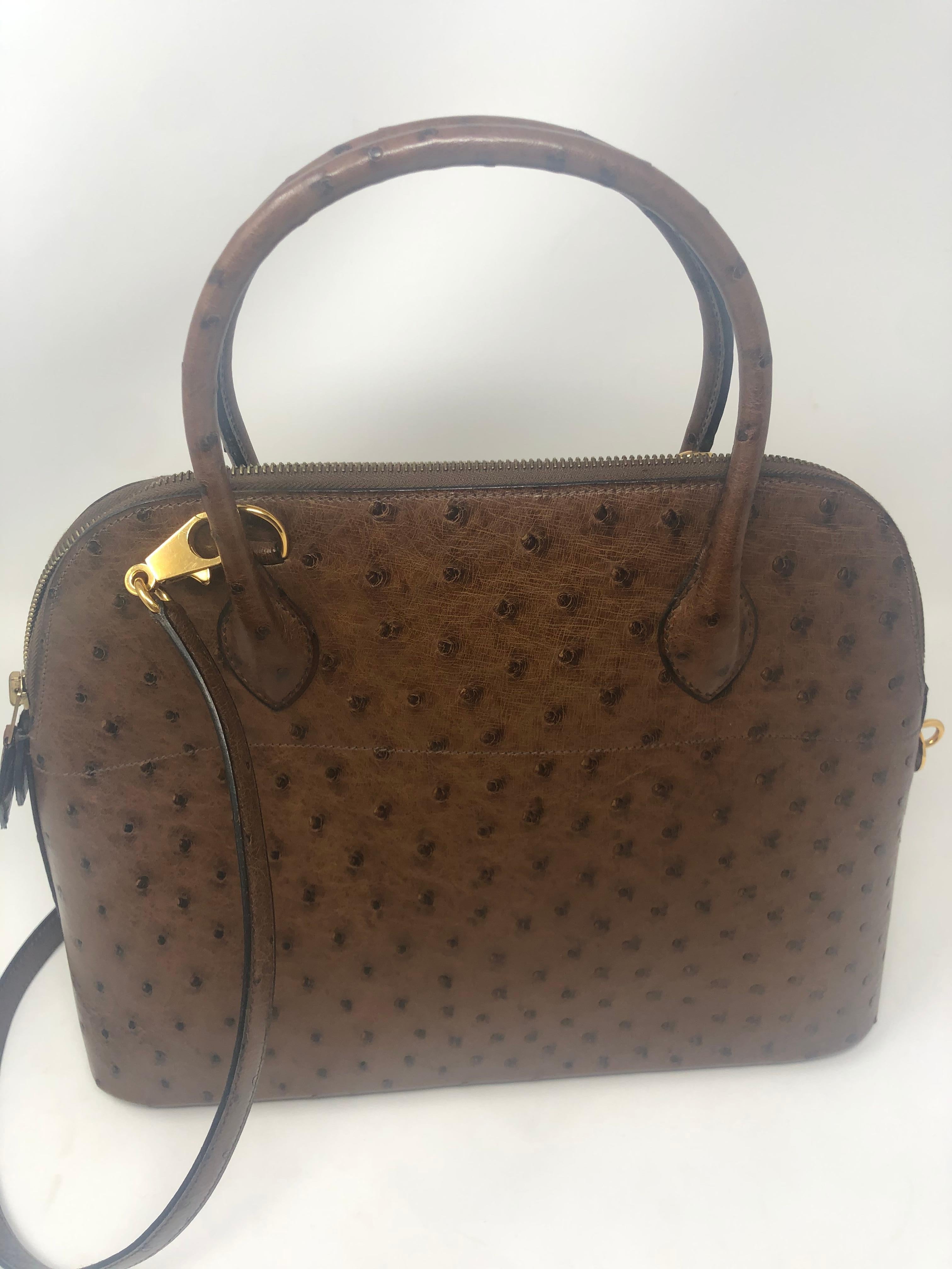 Hermes Bolide 31 Straußenledertasche 4