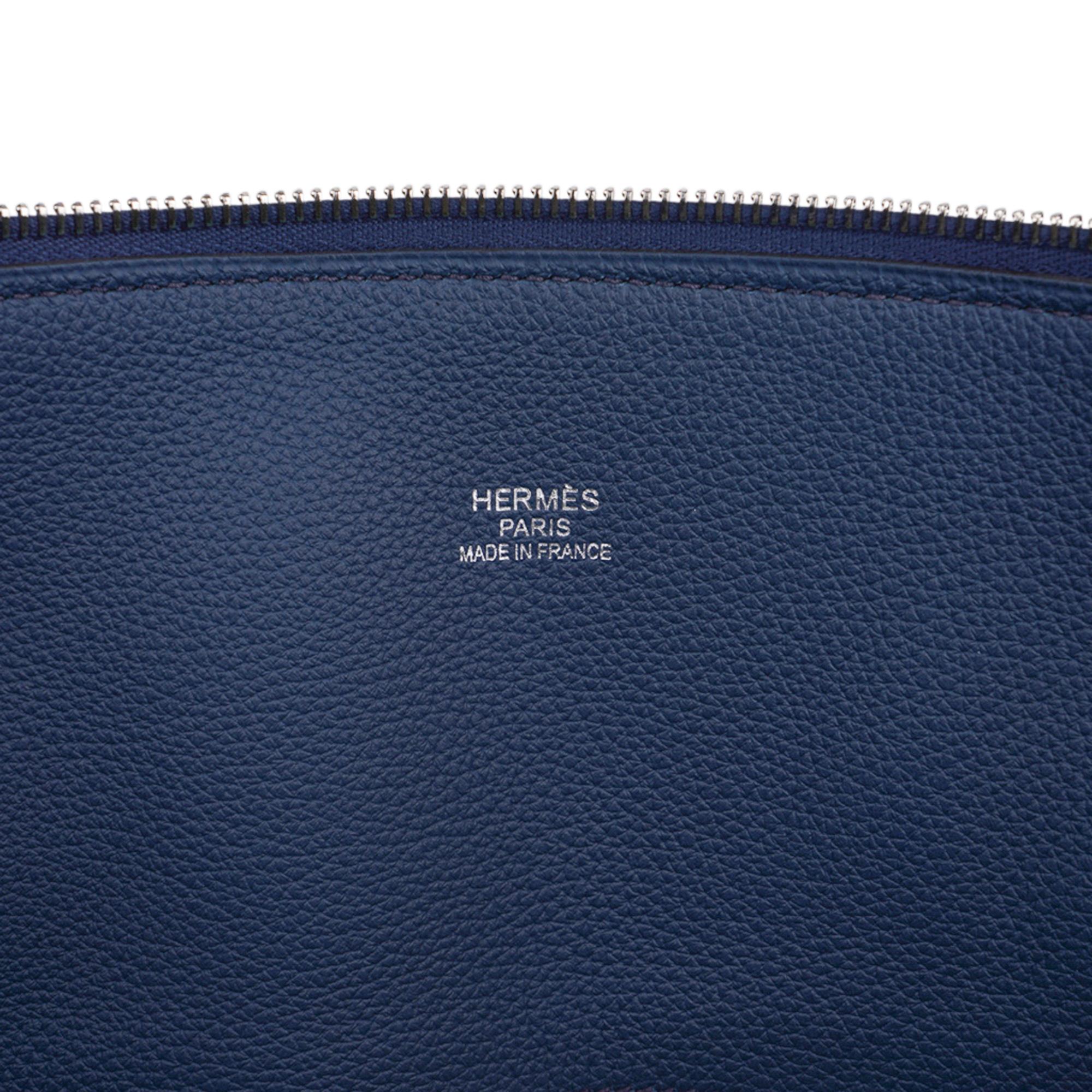 Hermes Bolide 45 Men's Bag Blue de Prusse Togo Weekender New w/Box 2