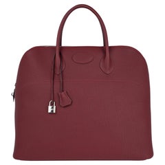 Hermes Bolide 45 Bag Rouge H Togo Weekender New w/Box