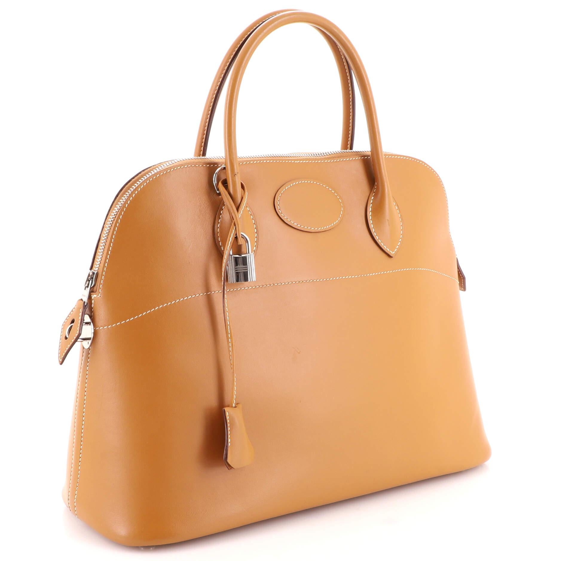 Hermes Bolide Bag Chamonix 35 In Fair Condition In NY, NY