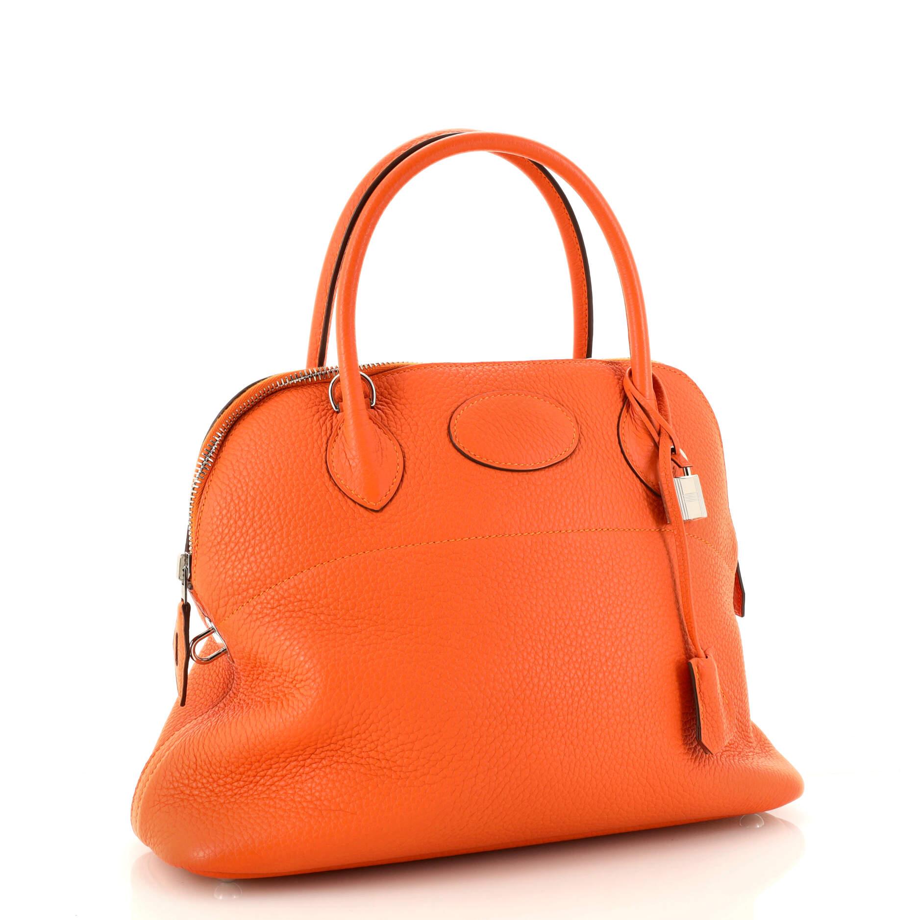 Hermes Bolide Bag Clemence 31 In Good Condition In NY, NY