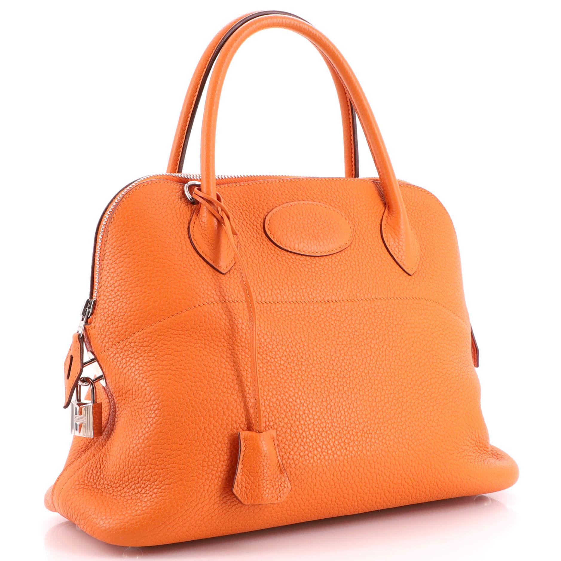 Hermes Bolide Bag Clemence 31 In Good Condition For Sale In NY, NY