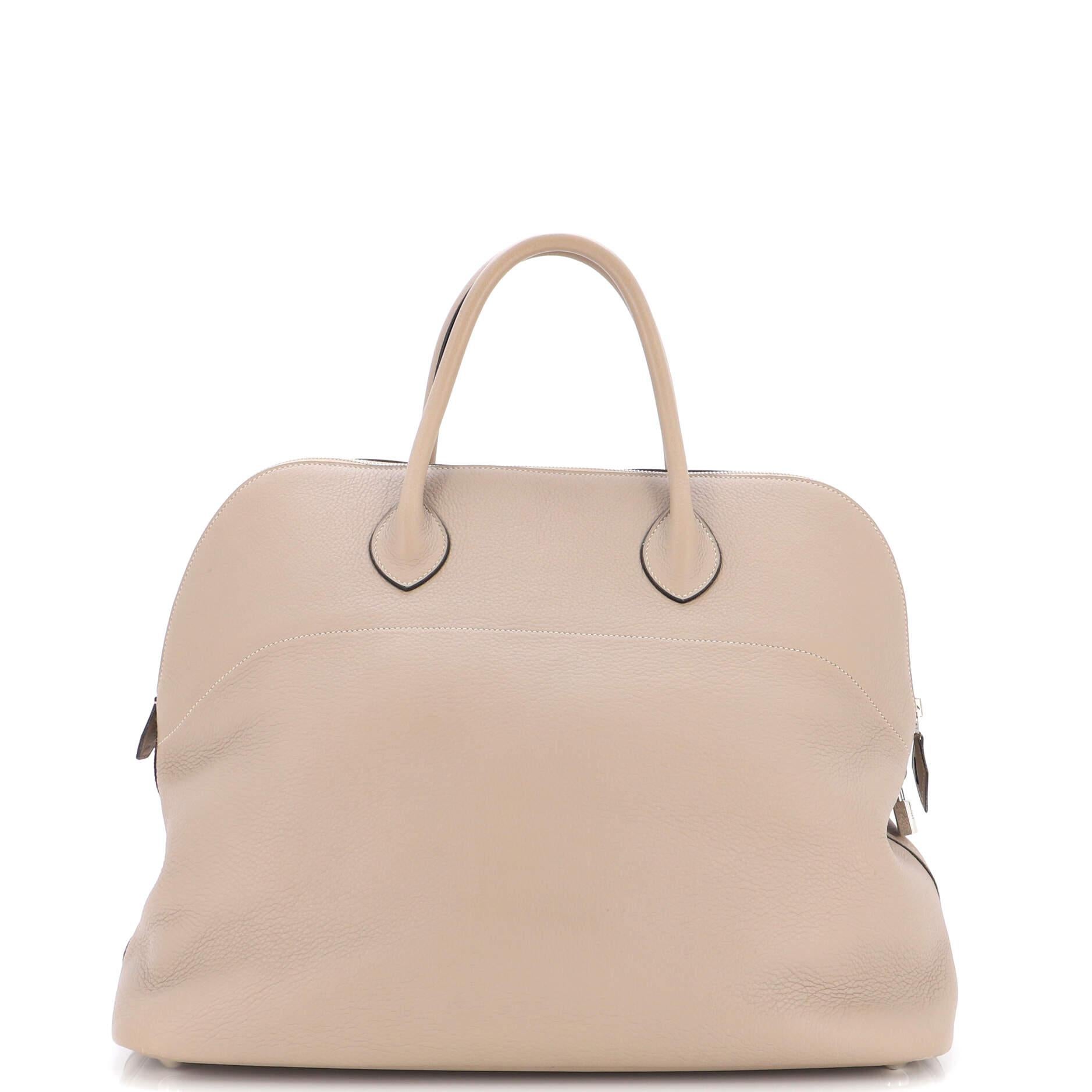 Hermes Bolide Bag Clemence 45 In Good Condition In NY, NY