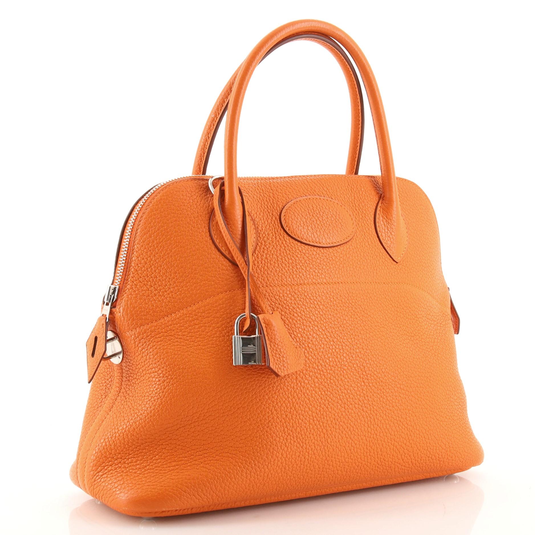 Orange Hermes Bolide Bag Togo 31
