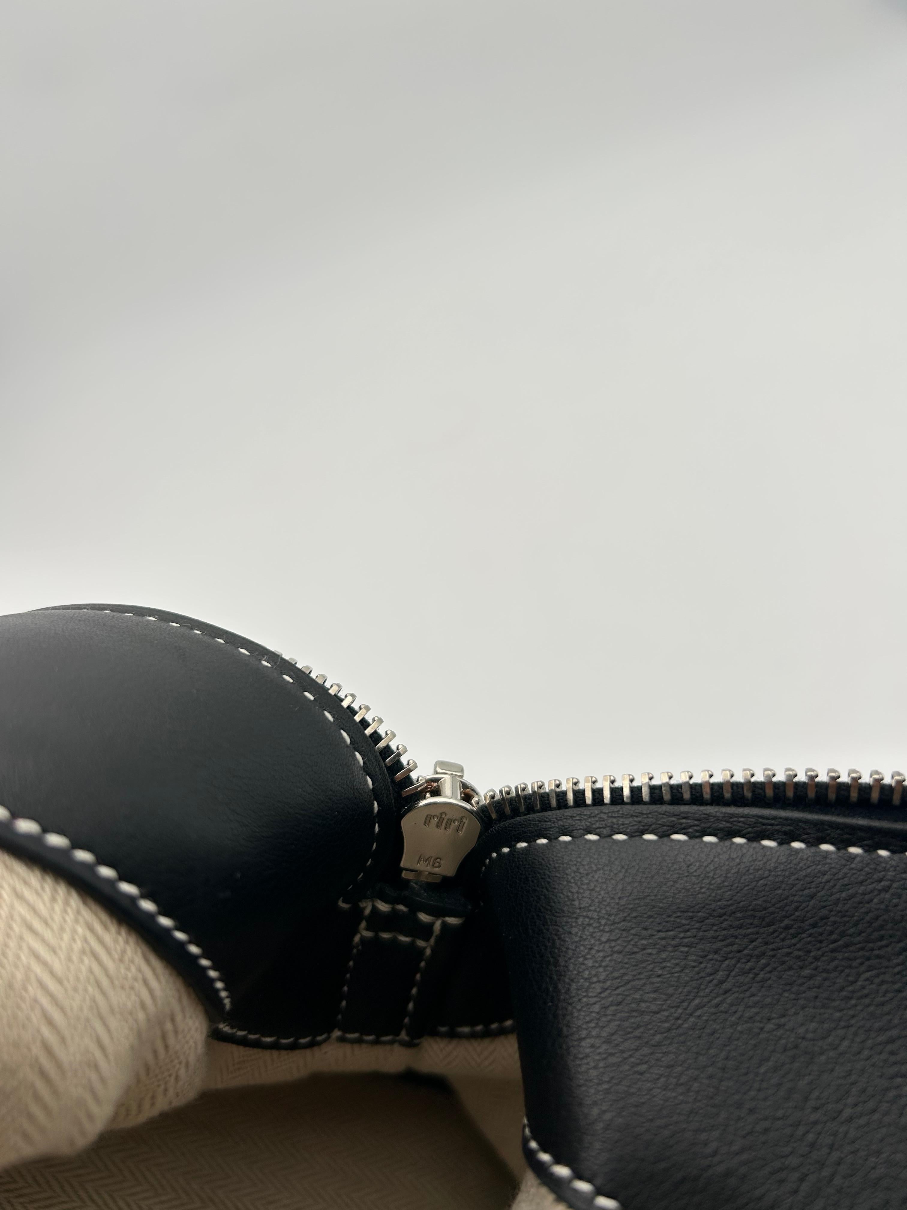 Hermès Bolide Black Sikkim Leather 35cm 2010 For Sale 11